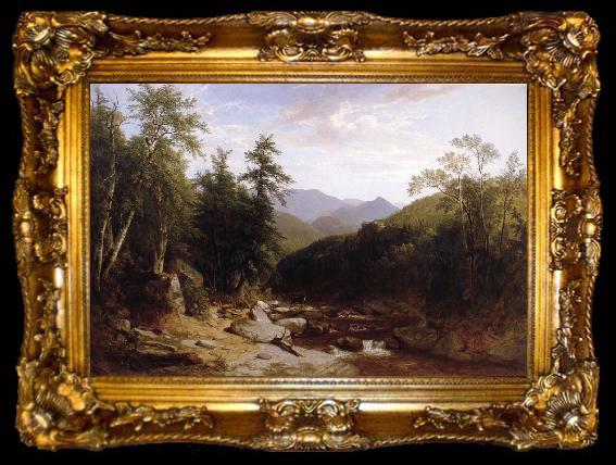 framed  Asher Brown Durand Mountain Stream, ta009-2